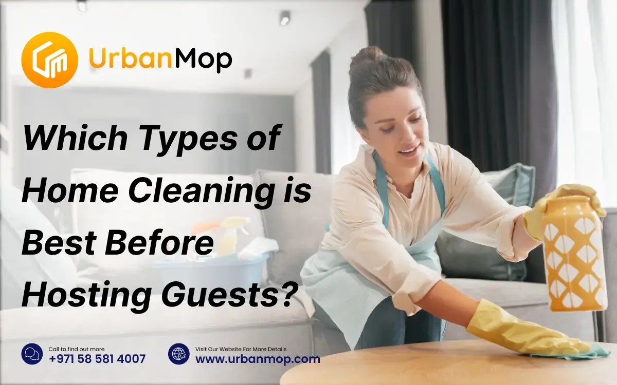 deep cleaning before hosting guests at home
